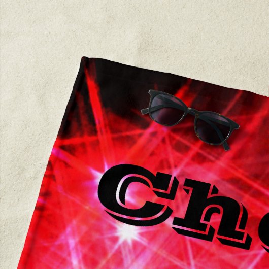 Cheerleader Flyer Beach Towel Strandlaken (In situ)