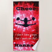 Cheerleader Flyer Beach Towel Strandlaken (Voorkant)