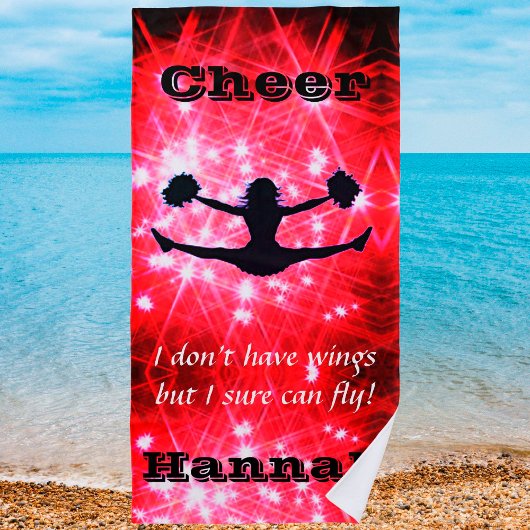 Cheerleader Flyer Beach Towel Strandlaken