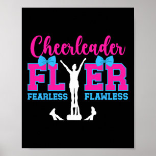 Cheerleader Flyer Fearless Flawless Cheer Flyer Poster
