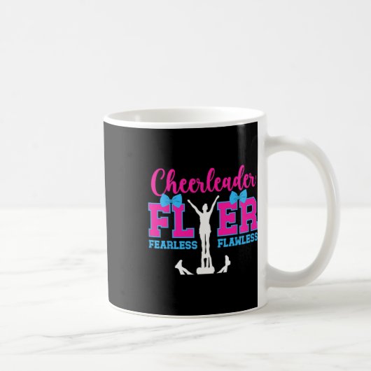 Cheerleader Flyer Onbevreesd Onberispelijk Cheer F Koffiemok (Rechts)