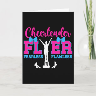 Cheerleader Flyer Onverschrokken Onberispelijke Ch Kaart