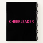 Cheerleader Gepersonaliseerd Cheer Spiral Notitieb Notitieboek (Achterkant)