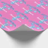 Cheerleader - gepersonaliseerd omslagpapier met NA Cadeaupapier (Hoek)