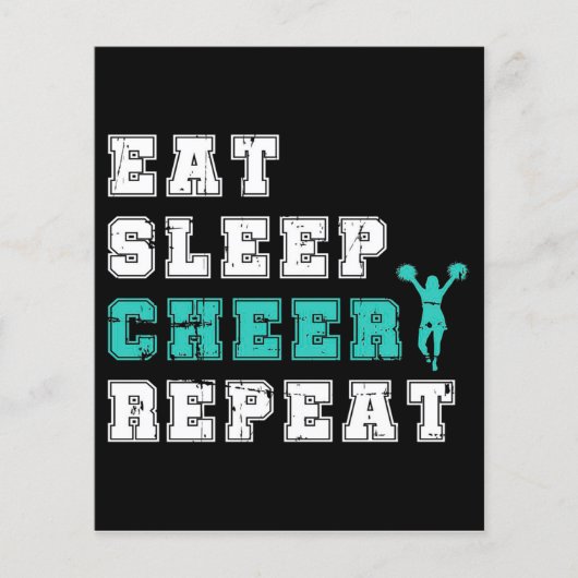 Cheerleader Gift Dance | Cheerlead Cute Design Flyer (Voorkant)