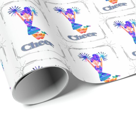 Cheerleader Gift Wrap Cadeaupapier (Rol Hoek)