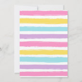 Cheerleader Girl Birthday Party Invitation Kaart (Achterkant)