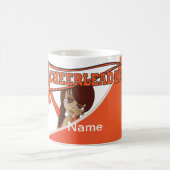 Cheerleader Girl in Oranje | Personaliseren Koffiemok (Center)