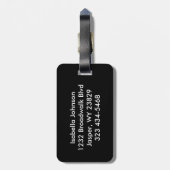 Cheerleader Girl in Sinaasappel Bagagelabel (Achterkant verticaal)