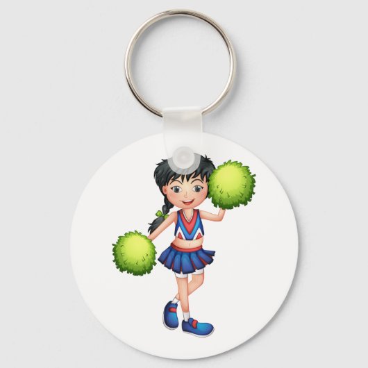 Cheerleader Girl Sleutelhanger (Voorkant)