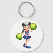 Cheerleader Girl Sleutelhanger (Achterkant)