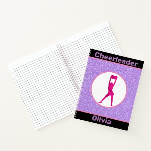 Cheerleader Glitter Notitieboek (Binnen)