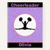 Cheerleader Glitter Notitieboek (Voorkant)