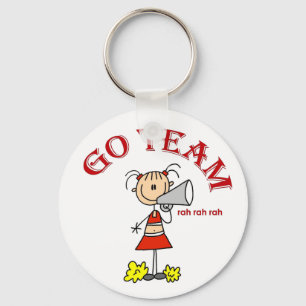Cheerleader Go Team T-shirts en Cadeaus Sleutelhanger