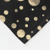 Cheerleader 📣 💖 - Gold Stippen en Black Fleece Deken (Hoek)