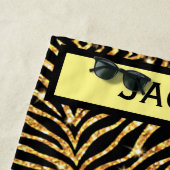 Cheerleader Gold Zebra Wild over Cheer Strandlaken (In situ)