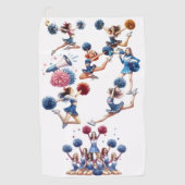 Cheerleader Golfhanddoek (Voorkant)