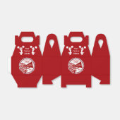 Cheerleader Goodie Bags, gepersonaliseerd rood, wi Bedankdoosjes (Uitgevouwen)