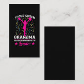 Cheerleader Grandma Family Support Visitekaartje (Voorkant / Achterkant)