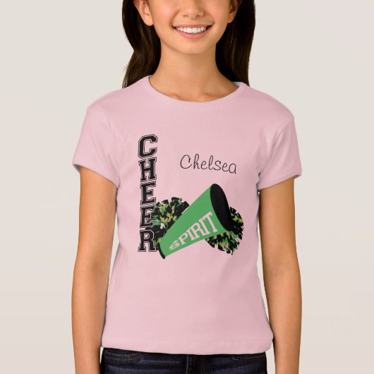 Cheerleader  Green T-shirt (Voorkant)