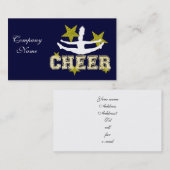 Cheerleader gymnast visitekaartje (Voorkant / Achterkant)