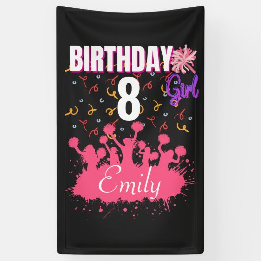 Cheerleader Gymnastic Birthday Girl Spandoek (Verticaal)