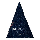 Cheerleader "Happy Birthday", gepersonaliseerd Feesthoedjes (Rechts)