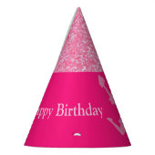 Cheerleader "Happy Birthday" Glitter Party Pet Feesthoedjes (Links)