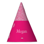 Cheerleader "Happy Birthday" Glitter Party Pet Feesthoedjes (Rechts)