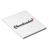 Cheerleader hart notitieblok (Schuin)