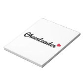 Cheerleader hart notitieblok (Linkerzijde)
