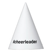 CHEERLEADER Hashtag Feesthoedjes (Voorkant)
