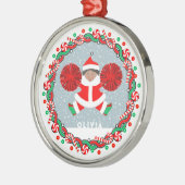 Cheerleader Holiday Gift Keramisch Ornament (Links)