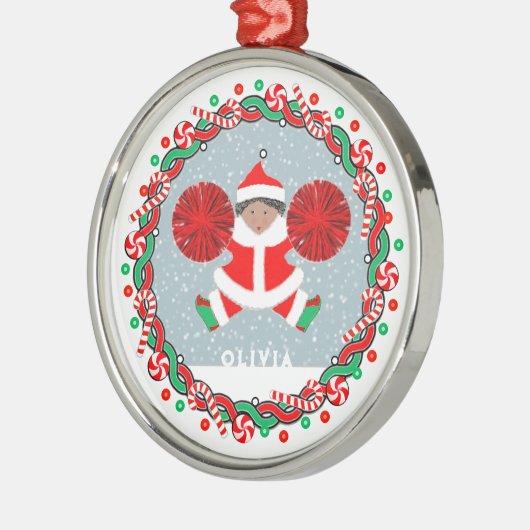 Cheerleader Holiday Gift Keramisch Ornament (Links)