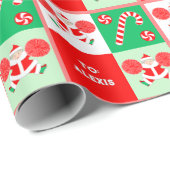Cheerleader Holiday Gift Wrapping Pap Cadeaupapier (Rol Hoek)
