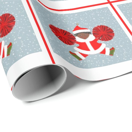Cheerleader Holiday Gifts Wrapping Paper Cadeaupapier (Rol Hoek)