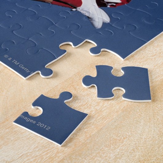 Cheerleader in de lucht legpuzzel (Zijkant)