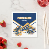 Cheerleader in Gold, White en Blue Servet (Insitu)