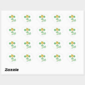 Cheerleader in Groen Hart Sticker (Vel)
