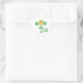 Cheerleader in Groen Hart Sticker (Tas)