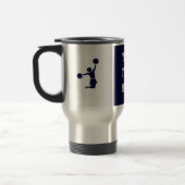 Cheerleader in Silhouette Jumping Travel Mug Reisbeker (Links)