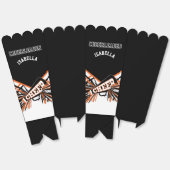 Cheerleader in zwart, wit en Sinaasappel Bedankdoosjes (Ongevouwen)