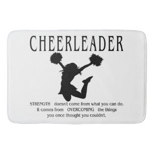 Cheerleader inspirerend Quote Badmat
