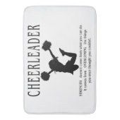 Cheerleader inspirerend Quote Badmat (Voorkant Verticaal)