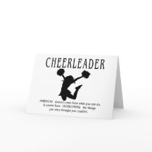 Cheerleader inspirerend Quote