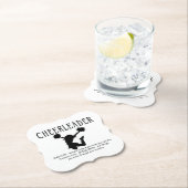 Cheerleader inspirerend Quote Kartonnen Onderzetters (Insitu)