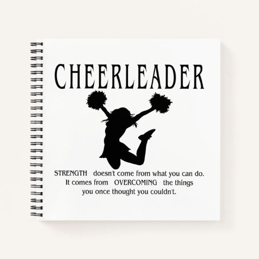 Cheerleader inspirerend Quote Notitieboek (Voorkant)