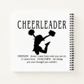 Cheerleader inspirerend Quote Notitieboek (Achterkant)