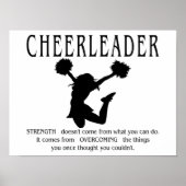 Cheerleader inspirerend Quote Poster (Voorkant)