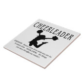 Cheerleader inspirerend Quote Tegeltje (Zijkant)